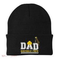 Dad Birthday Crew Construction Birthday Party Beanie thumb 0