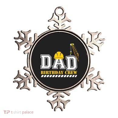 Dad Birthday Crew Construction Birthday Party Ornament