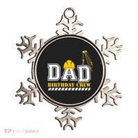 Dad Birthday Crew Construction Birthday Party Ornament thumb 0