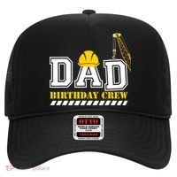 Dad Birthday Crew Construction Birthday Party Hat thumb 0