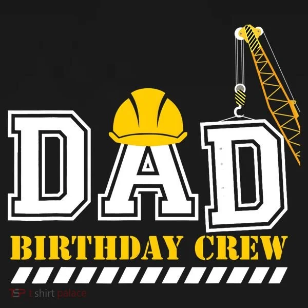 Dad Birthday Crew Construction Birthday Party Toddler Hoodie
