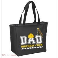 Dad Birthday Crew Construction Birthday Party Tote Bag thumb 2