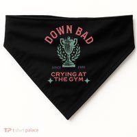 Down Bad Crying At The Gym Ttpd USA-Made Doggie Bandana thumb 0