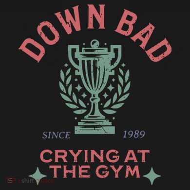 Down Bad Crying At The Gym Ttpd V-Neck T-Shirt