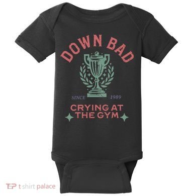 Down Bad Crying At The Gym Ttpd Baby Bodysuit