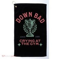 Down Bad Crying At The Gym Ttpd Golf Towel thumb 0