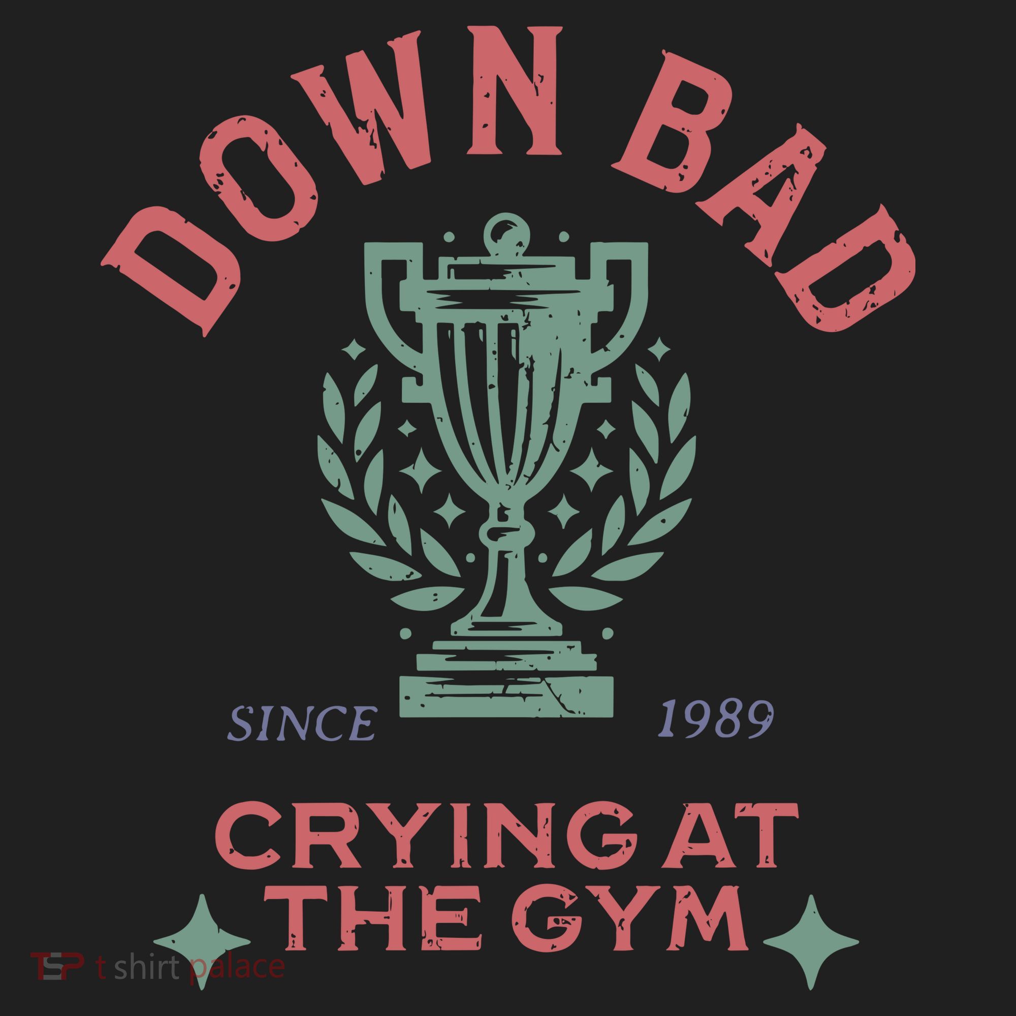 Down Bad Crying At The Gym Ttpd Golf Towel
