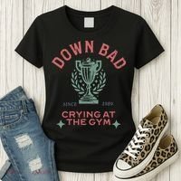 Down Bad Crying At The Gym Ttpd Women's T-Shirt thumb 3