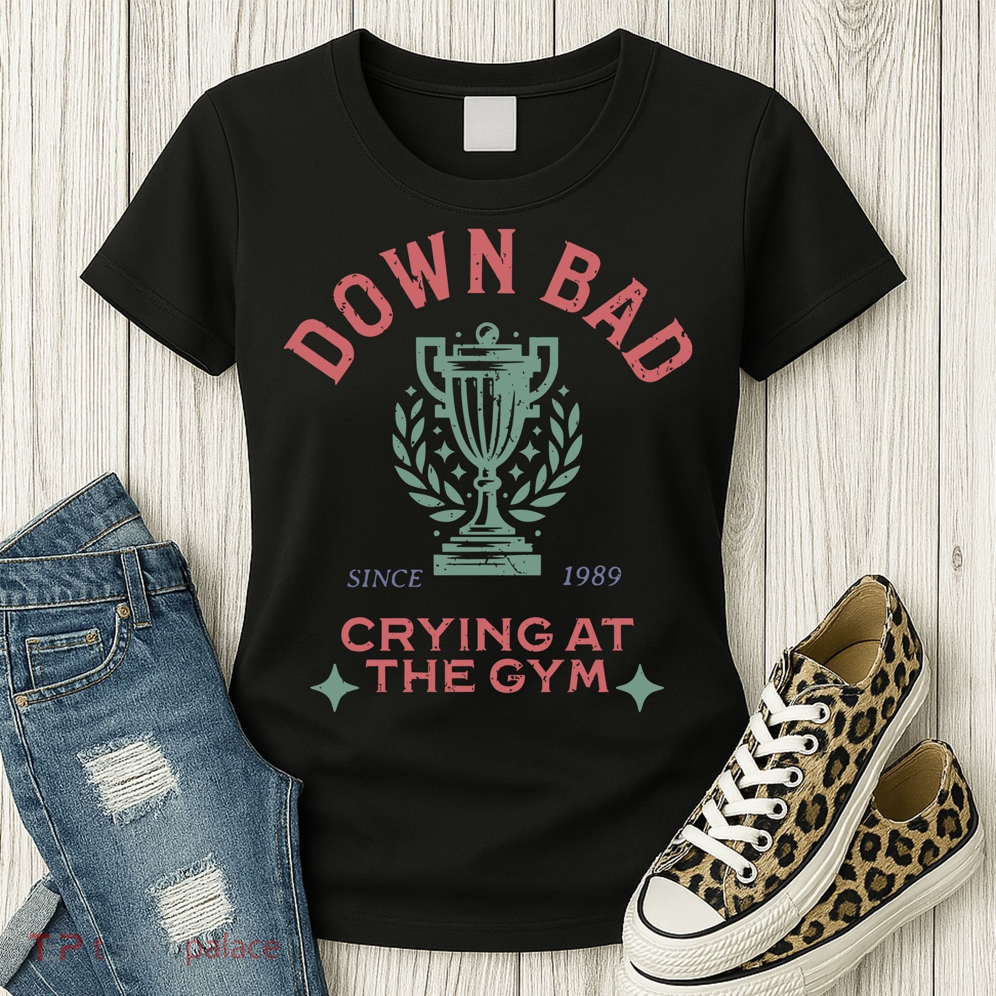 Down Bad Crying At The Gym Ttpd Women's T-Shirt