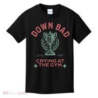 Down Bad Crying At The Gym Ttpd Kids T-Shirt thumb 0
