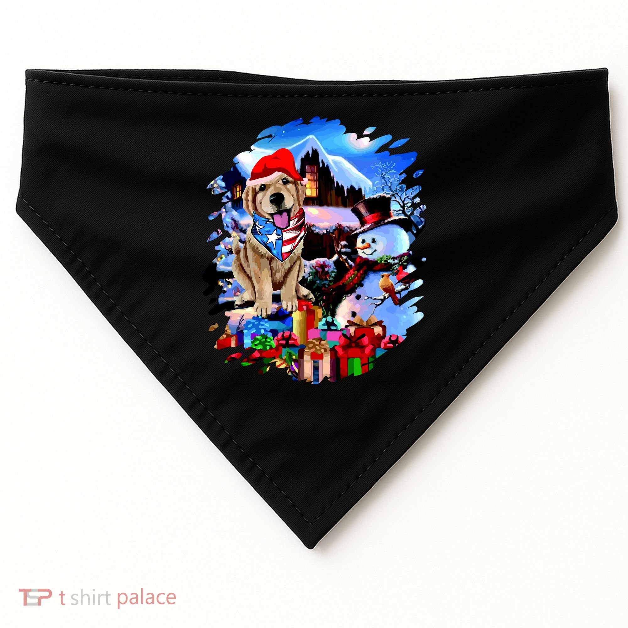 Dog's Best Christmas USA-Made Doggie Bandana