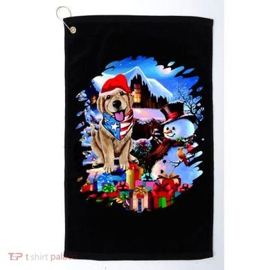 Dog's Best Christmas Golf Towel
