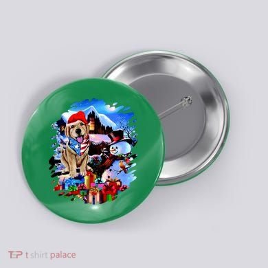 Dog's Best Christmas Button