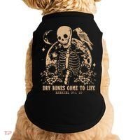 Dry Bones Come To Life Christian Skeleton Doggie Tank thumb 0