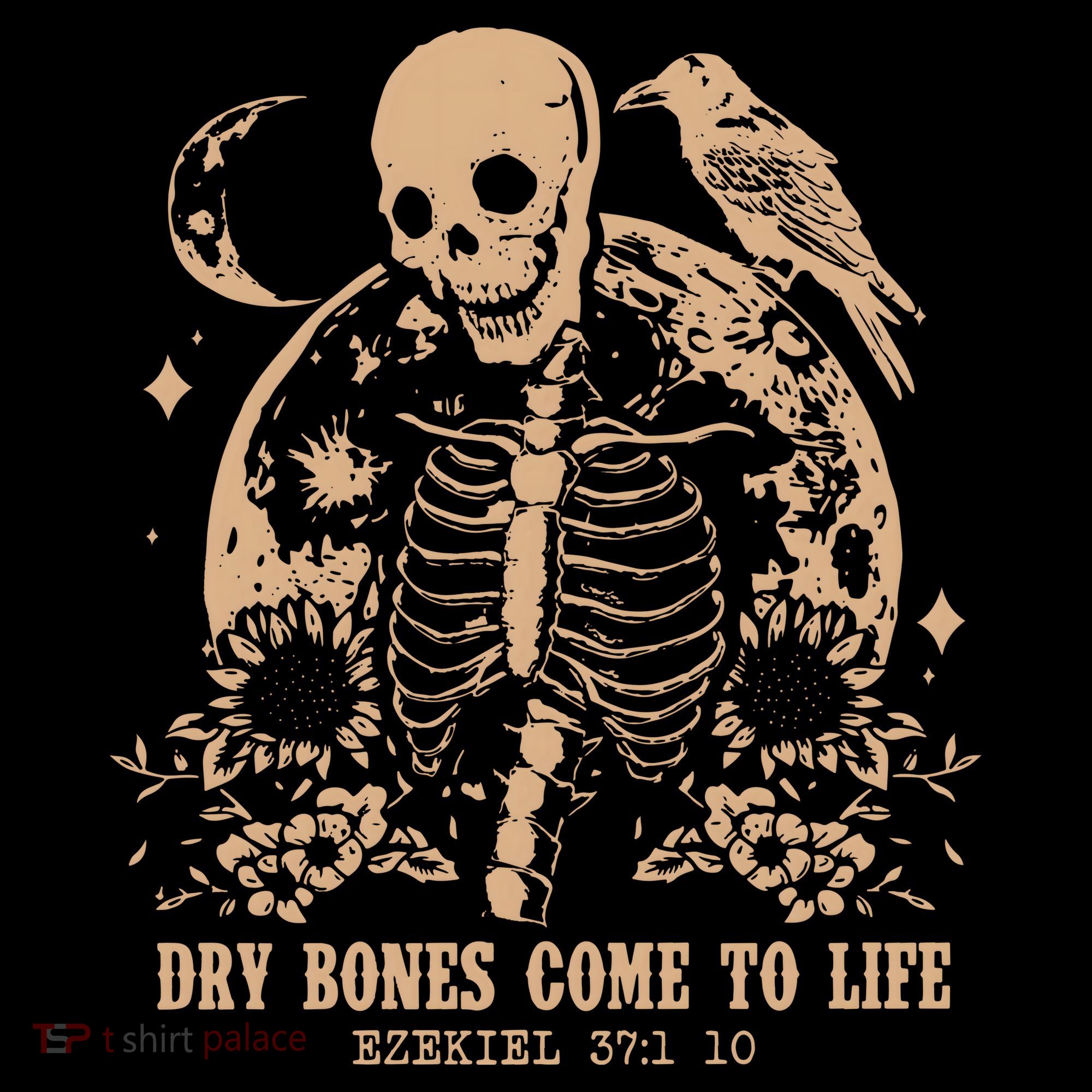 Dry Bones Come To Life Christian Skeleton Apron