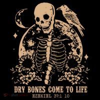 Dry Bones Come To Life Christian Skeleton Mousepad thumb 1