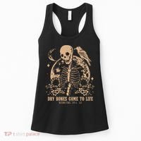 Dry Bones Come To Life Christian Skeleton Women's Tank Top thumb 0
