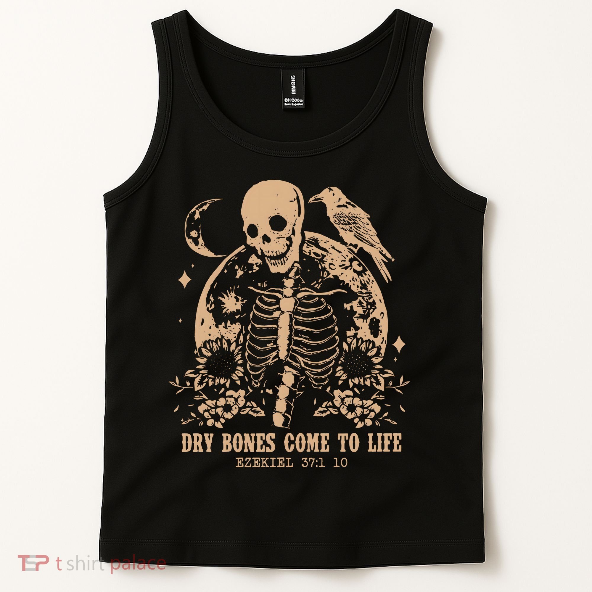 Dry Bones Come To Life Christian Skeleton Tank Top