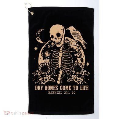 Dry Bones Come To Life Christian Skeleton Golf Towel