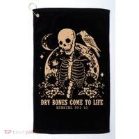 Dry Bones Come To Life Christian Skeleton Golf Towel thumb 0