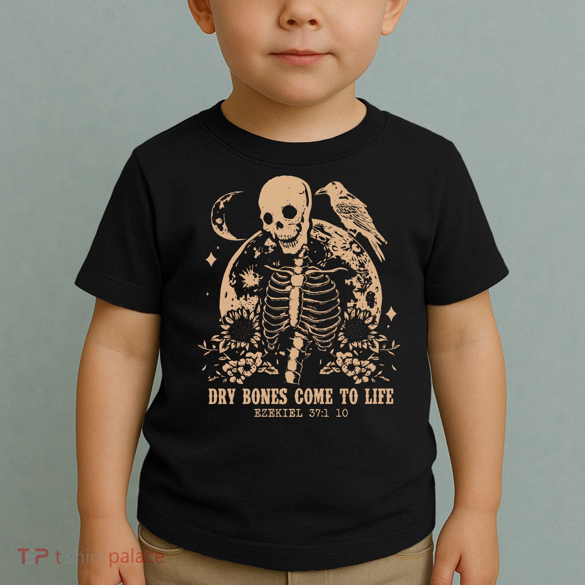 Dry Bones Come To Life Christian Skeleton Toddler T-Shirt