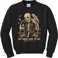 Dry Bones Come To Life Christian Skeleton Kids Sweatshirt thumb 0