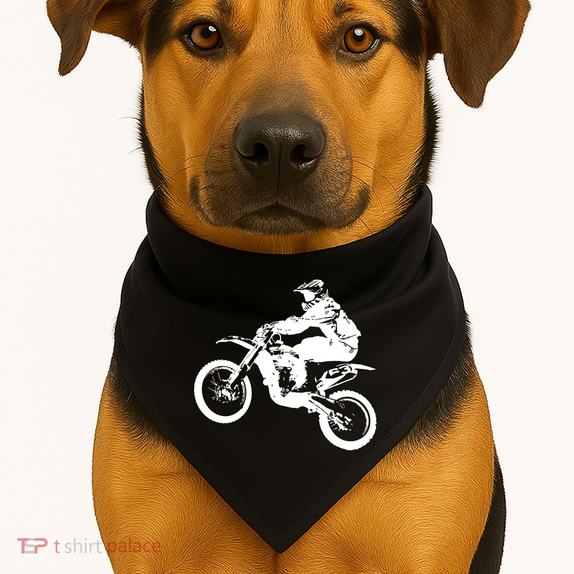 Dirt Bike Cool Gift Motocross Enduro Cool Gift USA-Made Doggie Bandana