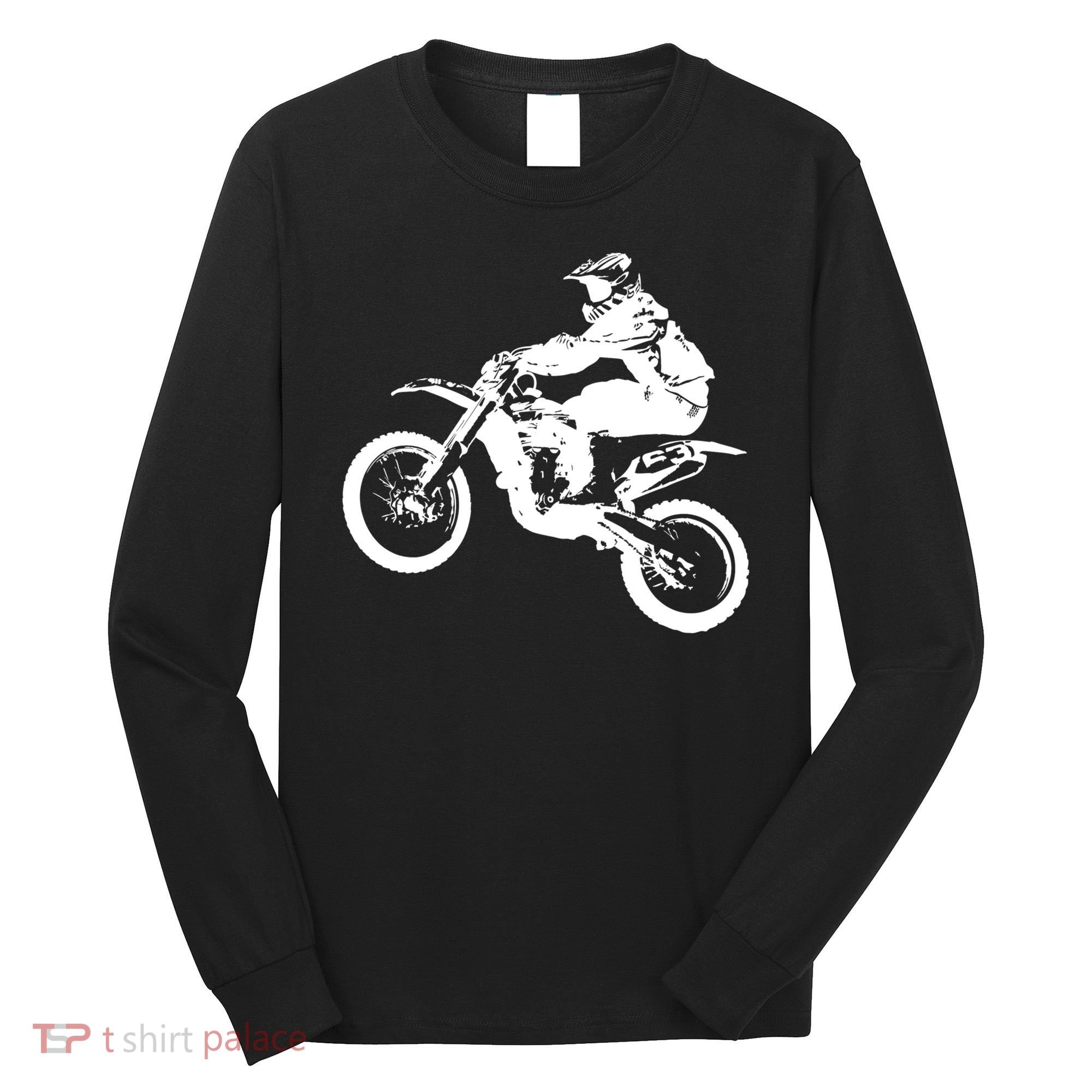 Dirt Bike Cool Gift Motocross Enduro Cool Gift Long Sleeve Shirt