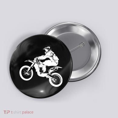 Dirt Bike Cool Gift Motocross Enduro Cool Gift Button