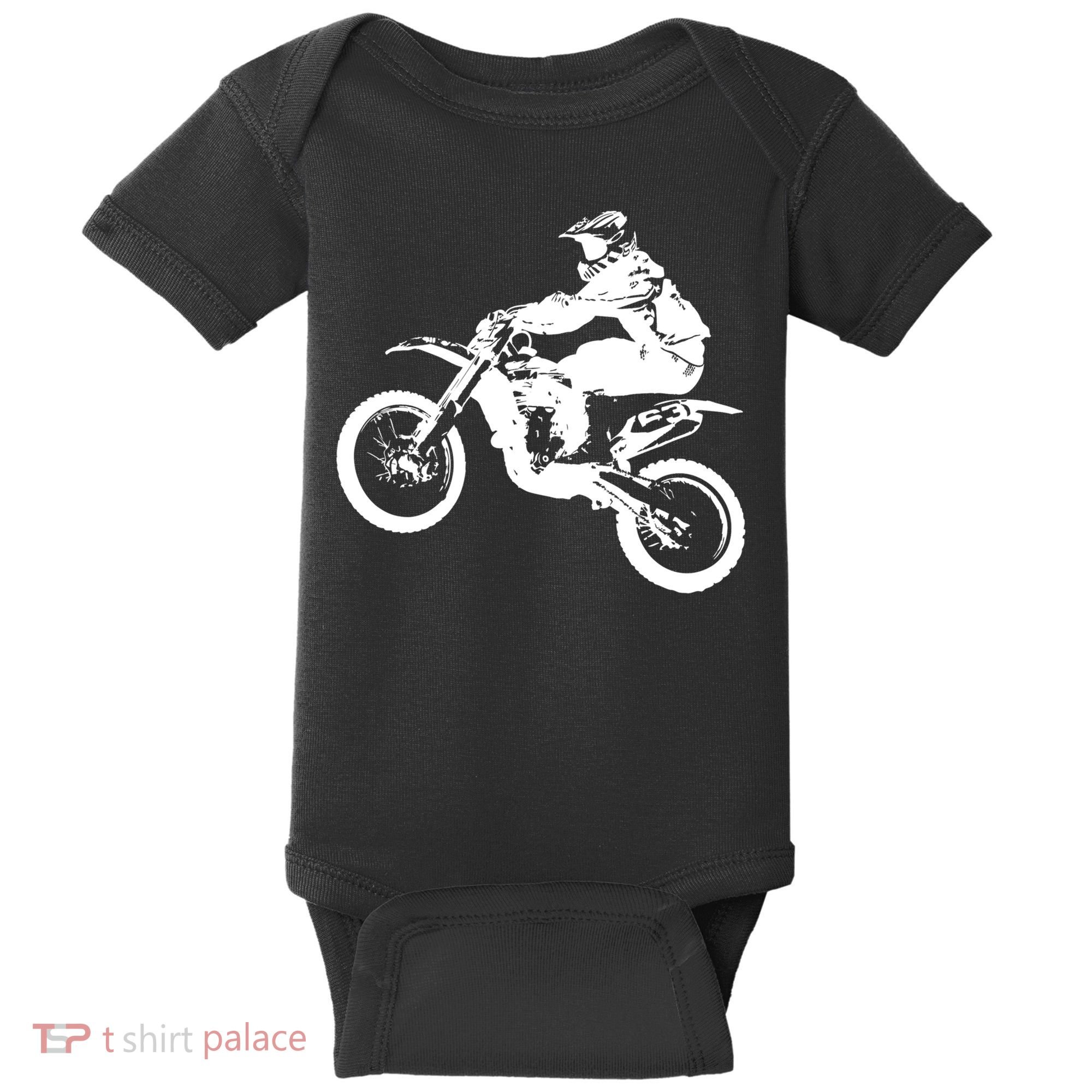 Dirt Bike Cool Gift Motocross Enduro Cool Gift Baby Bodysuit