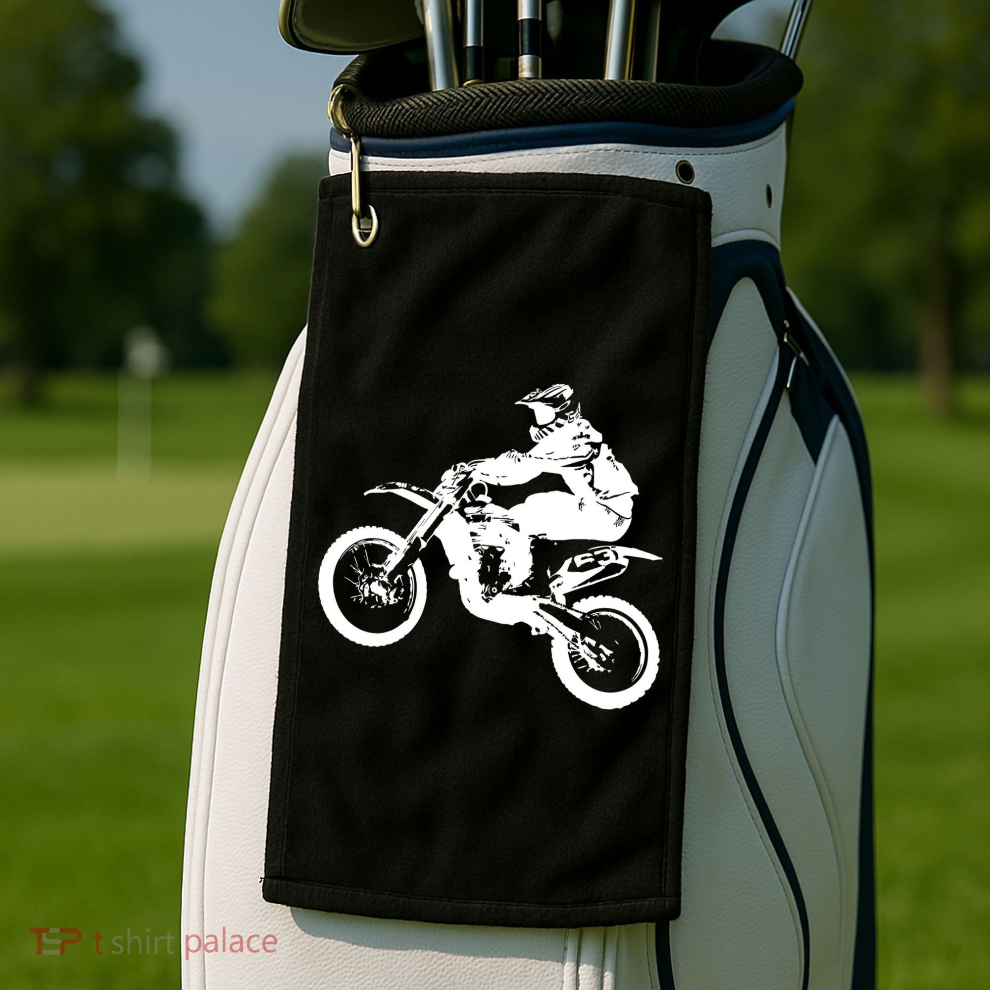 Dirt Bike Cool Gift Motocross Enduro Cool Gift Golf Towel