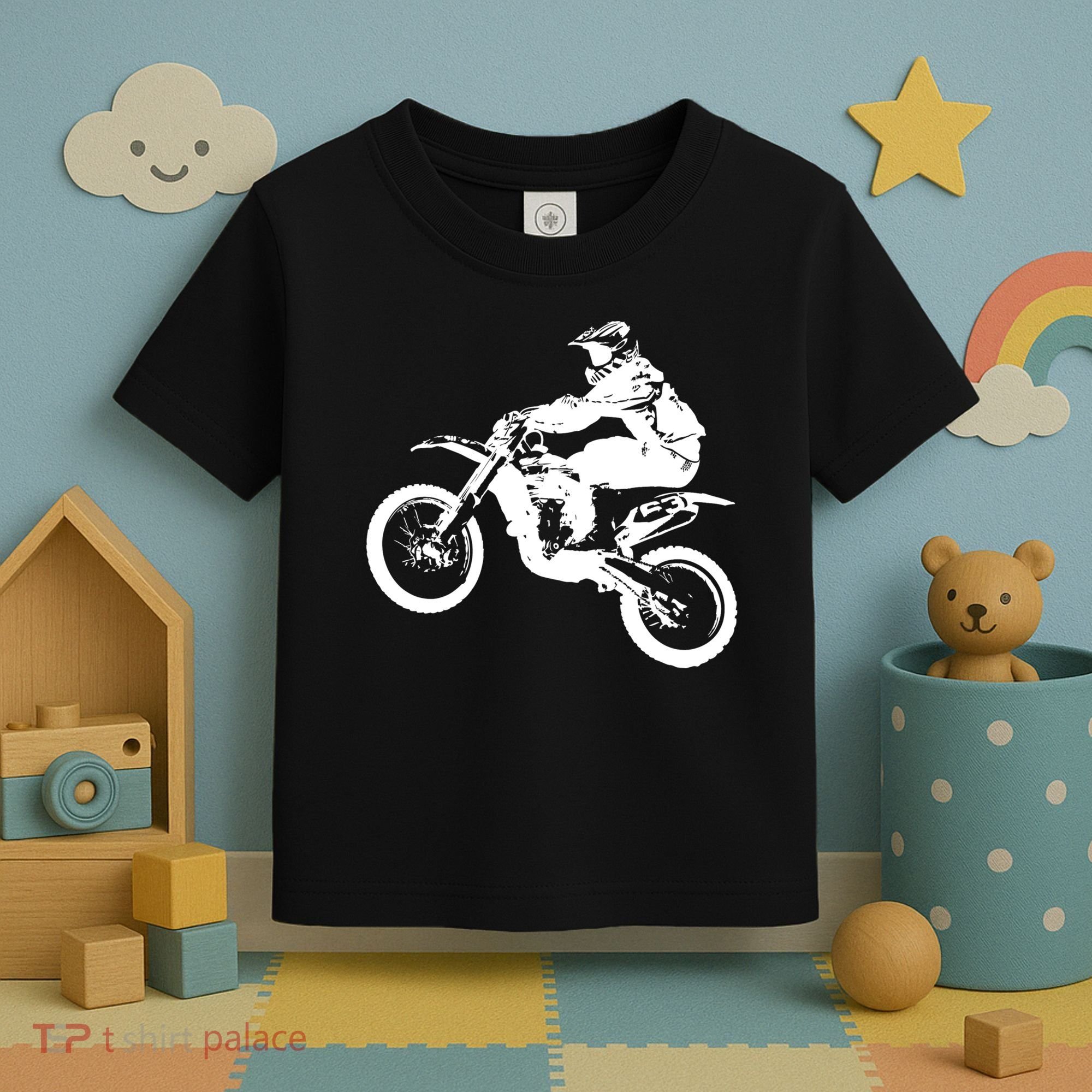 Dirt Bike Cool Gift Motocross Enduro Cool Gift Toddler T-Shirt