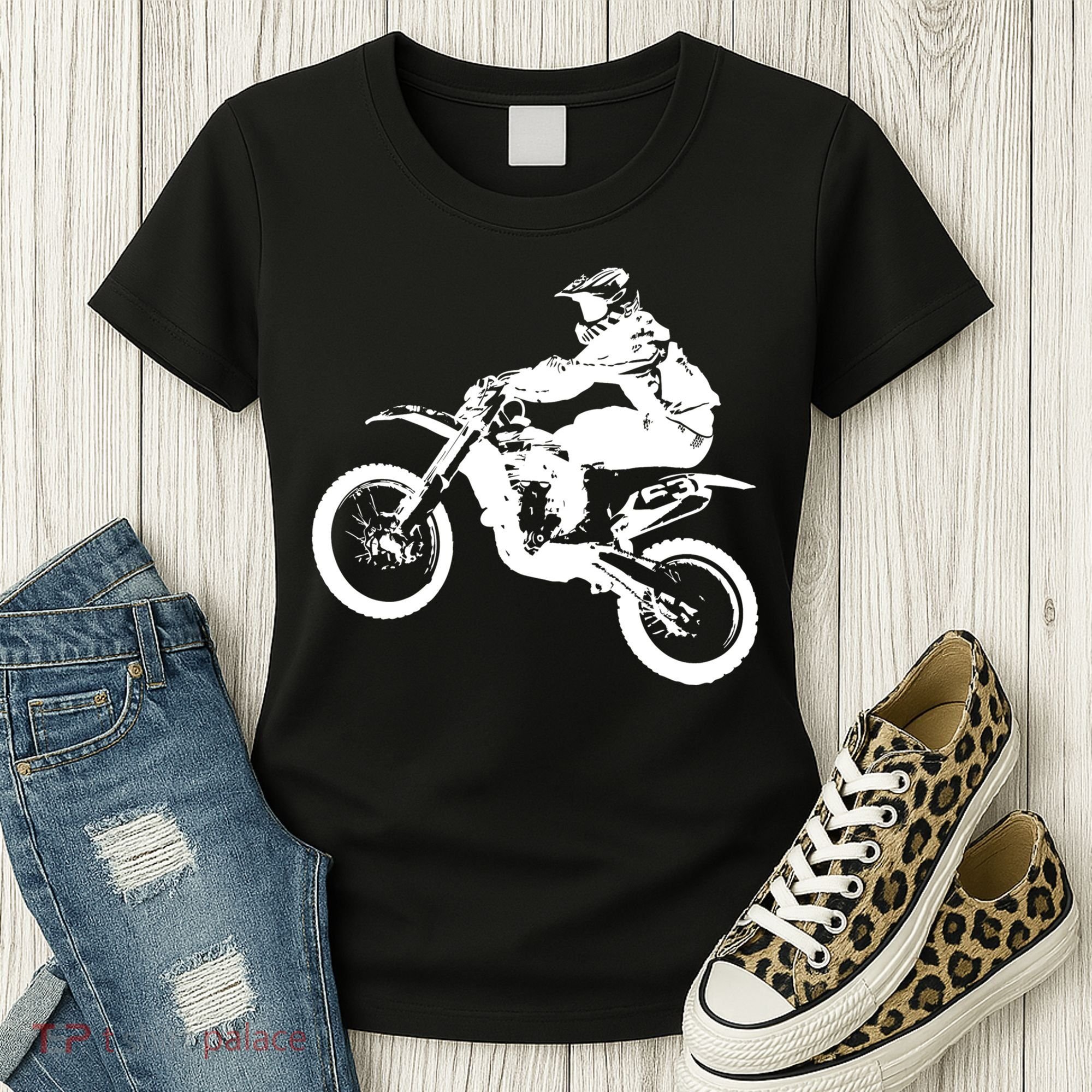Dirt Bike Cool Gift Motocross Enduro Cool Gift Women's T-Shirt