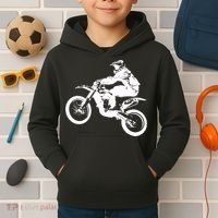 Dirt Bike Cool Gift Motocross Enduro Cool Gift Kids Hoodie thumb 2