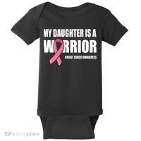 Daughter Breast Cancer Breast Cancer Warrior Baby Bodysuit thumb 0