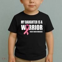 Daughter Breast Cancer Breast Cancer Warrior Toddler T-Shirt thumb 2