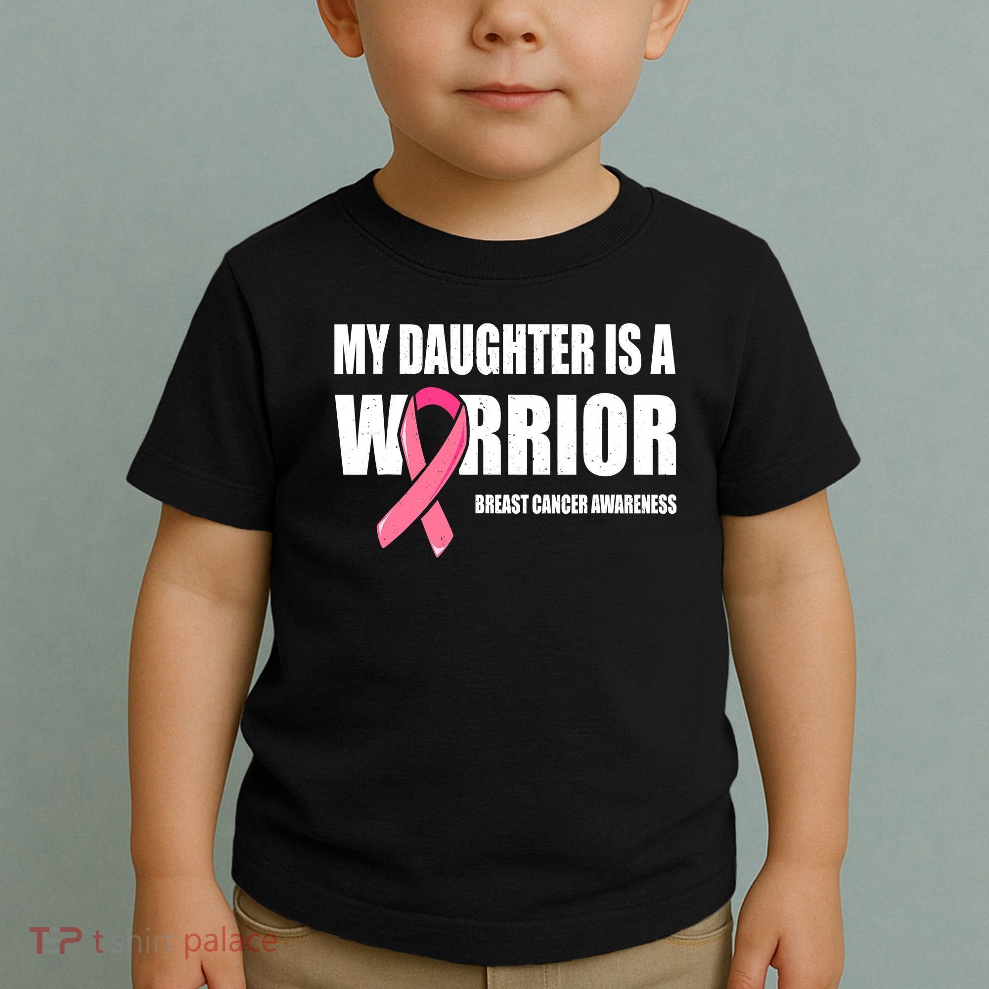 Daughter Breast Cancer Breast Cancer Warrior Toddler T-Shirt