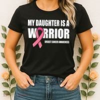 Daughter Breast Cancer Breast Cancer Warrior Women's T-Shirt thumb 2