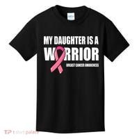 Daughter Breast Cancer Breast Cancer Warrior Kids T-Shirt thumb 0