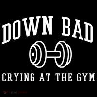 Down Bad Crying At The Gym Funny Coaster thumb 2
