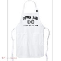 Down Bad Crying At The Gym Funny Apron thumb 0