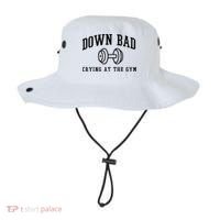 Down Bad Crying At The Gym Funny Bucket Hat thumb 0
