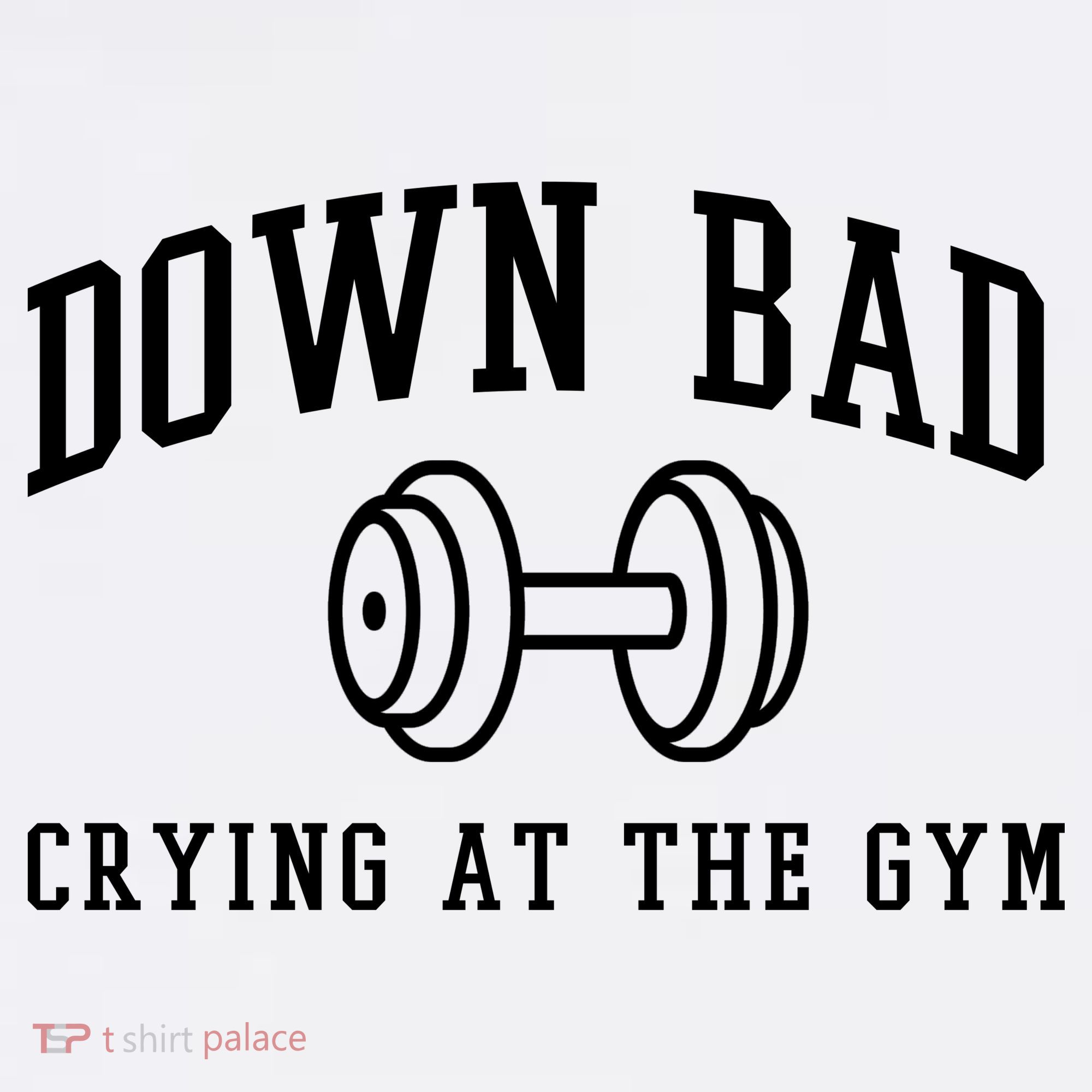 Down Bad Crying At The Gym Funny Beanie