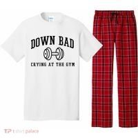 Down Bad Crying At The Gym Funny Pajama Set thumb 0