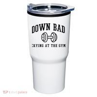 Down Bad Crying At The Gym Funny Tumbler thumb 0
