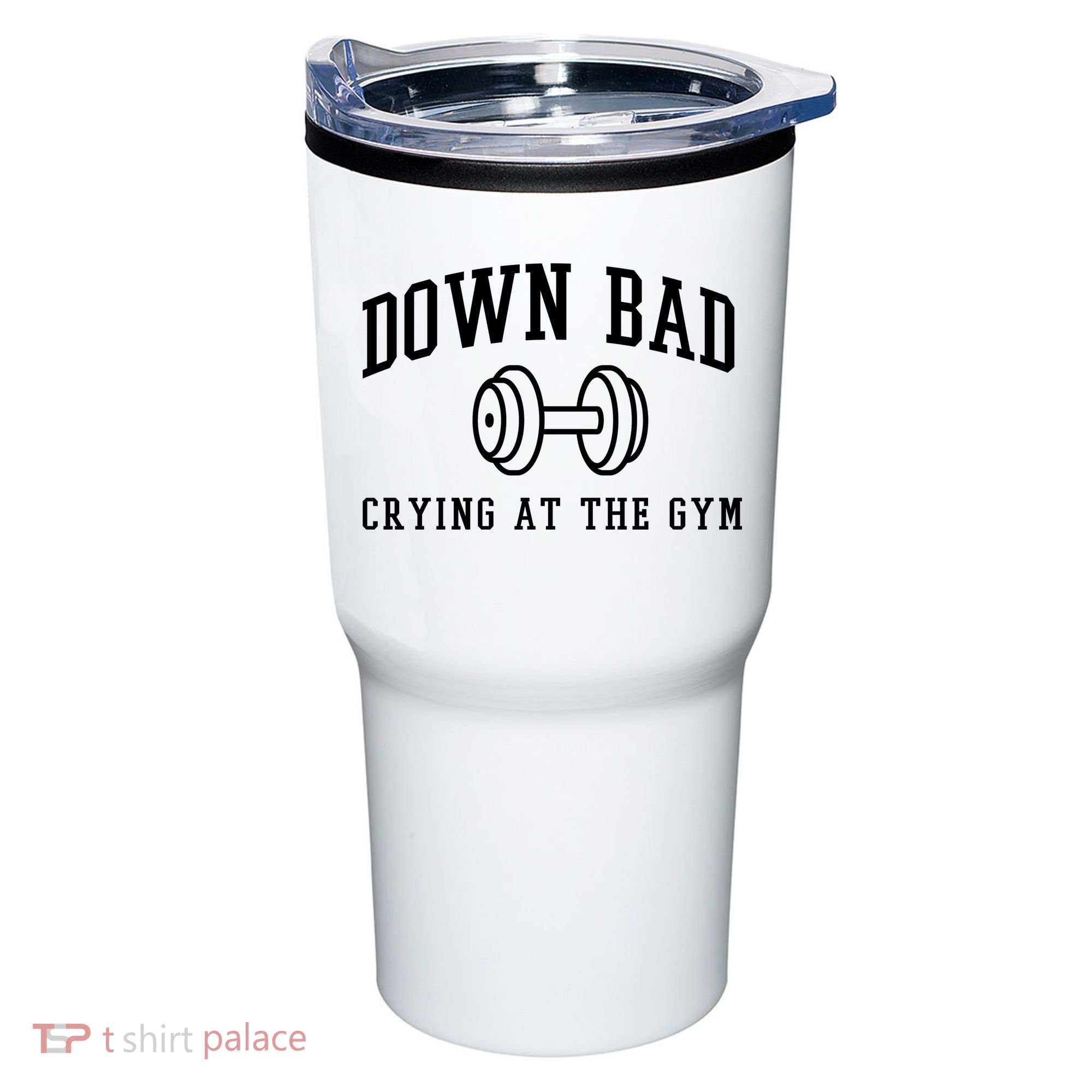Down Bad Crying At The Gym Funny Tumbler