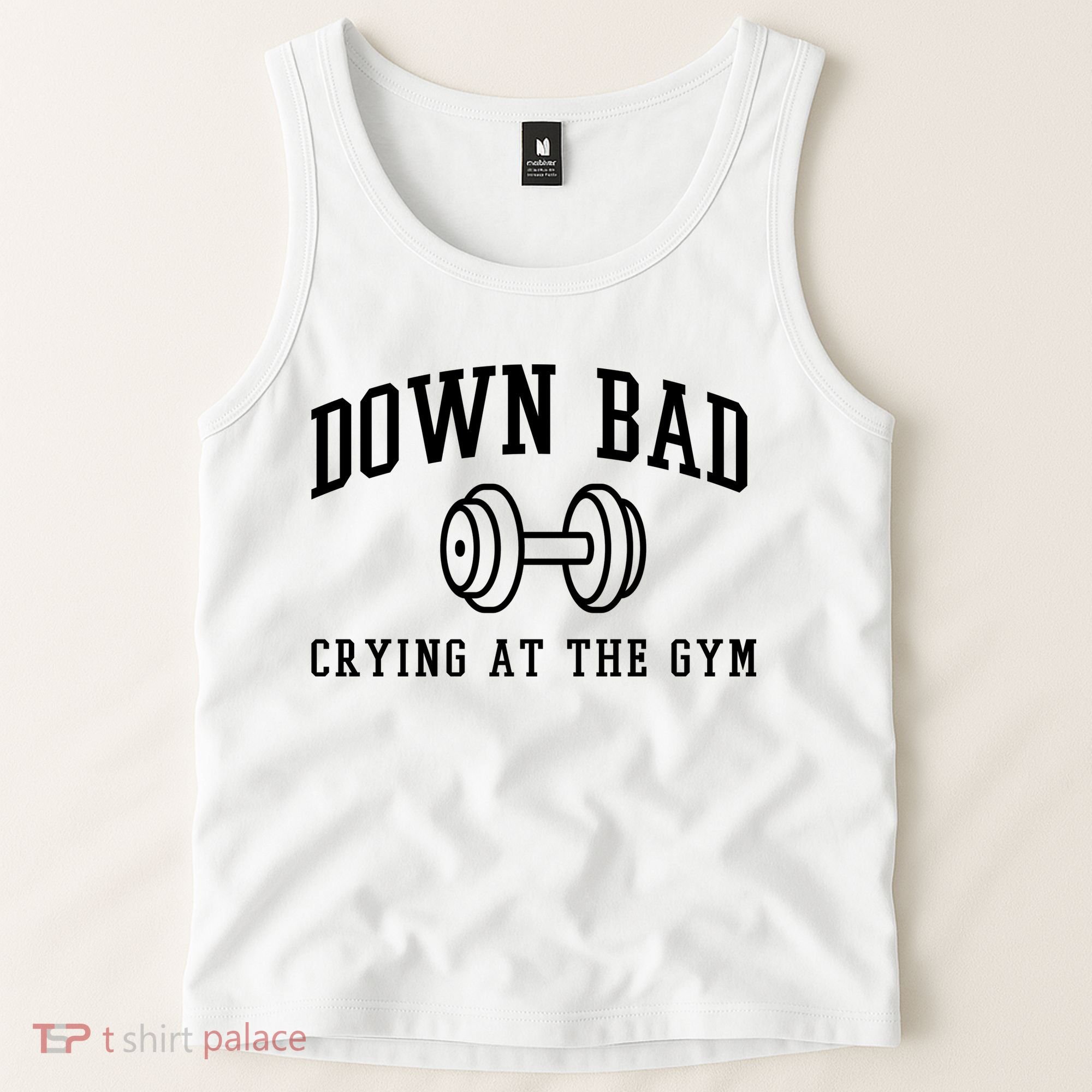 Down Bad Crying At The Gym Funny Tank Top