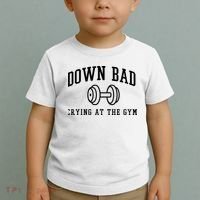 Down Bad Crying At The Gym Funny Toddler T-Shirt thumb 2