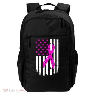 Distressed Breast Cancer Awareness Flag Backpack