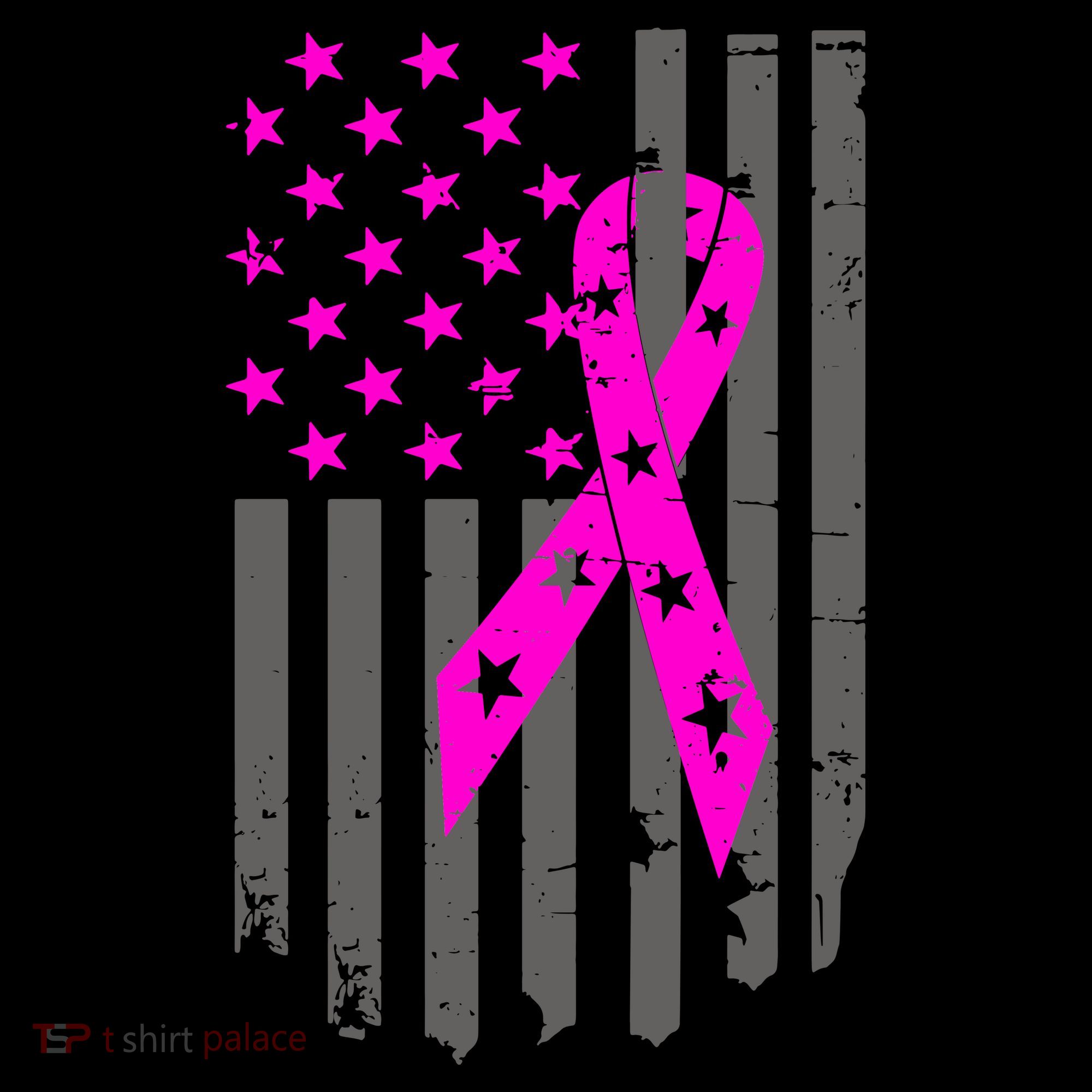 Distressed Breast Cancer Awareness Flag Coffee Mug